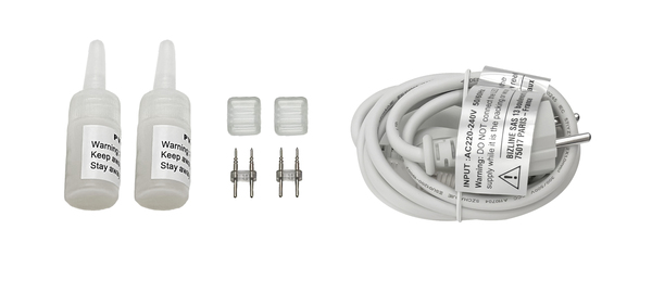 Kit connexion ruban LED avec prise FR